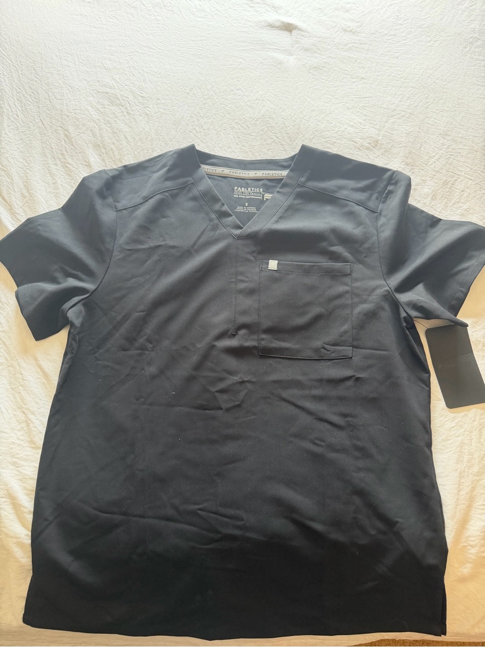 Fabletics Black Women's V-Neck Scrub Top